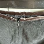 Persaman New York Women's Black Floral Embroidered mini Length Wool Skirt 4 Black Photo 4