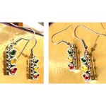 Traffic Light Earrings Signal New Dangle Hooks Stop Wait Go Crossing Gua… Silver Photo 5