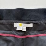 Boden Black Belted High Waist Wide Leg Crop Trousers Wool Blend 6R Size 6 Photo 2