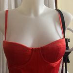 Beverly Hills Heiress Red Satin Corset A Photo 3