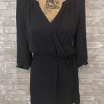 Babaton Aritzia  Black Silk Mini Dress Photo 0