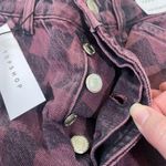 Topshop NWT Purple Checkerboard Grid Plaid Carpenter Mom Jeans New High Rise Photo 7