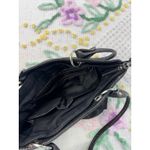 Rosetti  Black Faux Leather Tote Bag Shoulder Bag with Zip Pockets Photo 3