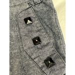 Obey Ladies Gray Denim Skirt Size S Knee Length Casual Straight Pencil Style Photo 3