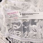 Free People Lace Bralette Ivory Bra Contrast Stitching Purple Photo 2