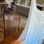 Aeropostale Live Love Dream Tank Hombre Tassel Crop White Blue Womens M Long Side Arm Slits Photo 6