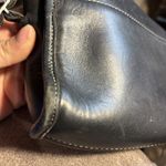 Coach Vintage 9140 Martini Flap Black Leather Small Shoulder Bag Made In USA. Photo 10