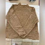 Daniel Cremieux  Cozy Tan chunky Knit Sweater 100% cotton size X-Large Photo 3