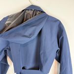 Lou & grey Navy Blue Waterproof Trench Coat Rain Jacket Long Size Small Photo 8