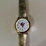 None NWOT Christmas Santa Gold Metallic Watch Photo 0