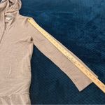 Pure Jill Neutral Tan Cotton Terry Longline Peplum Ruffle Hem Zip Hoodie‎ Jacket Size undefined Photo 15