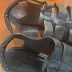 Bernardo  Women's Sasha Chunky Heel Strappy Sandal Black Antique Calf Size 9M Photo 9