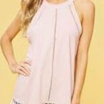 Anthropologie LISTICLE Yellow Tassel Halter Top Photo 0