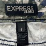 EXPRESS Camo Blue Green Y2k 90s Shorts Photo 5