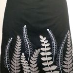 Boden Denim Fern Leaf Applique Embroidered A Photo 3