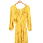 Anthropologie En Elly Sunset Tiered Golden Yellow Maxi Dress S Photo 5