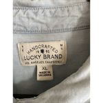 Lucky Brand Womens Blue Chambray Plaid Long Sleeve Button Up Shirt Size XL Photo 2