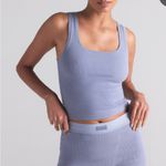 SKIMS  Ribbed Pajama Set - Light Purple Photo 0