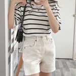 ZARA High Waisted Denim Shorts Photo 0