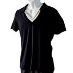 Sincerely Jules NWT  Women’s Black V-Neck Golf Tennis Polo Shirt Size Medium Photo 5
