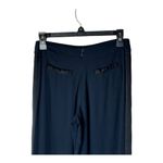 Free People ‎ Pants Womens 0 Black Rayon Satin Stripe Wide Leg High Rise Photo 6