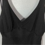 J.Crew  Black Midi Halter Dress Wedding Guest - 100% Silk Size 6, NWT Photo 1