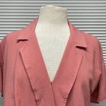 Heyson NWT Dusty Rose Linen Blend Faux Wrap Top Size Small Pink Photo 3
