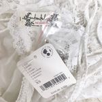 Free People Sheer White Lace Sequin Beaded Bodysuit XS Embroidered Boho Festival Photo 12