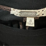 Gimmicks by BKE  Sleeveless Fringe Top Black‎ Tan Western Boho Ranch Photo 4