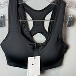 Nike NEW Women's High-Support Black Zip Front Sports Bra Size Small Photo 0