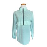 NWT Womens Mono B Boutique Ombré Stripe 1/4 Zip Active Pullover Jacket Photo 1