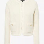 Rag and Bone Claire Textured Cardigan - Off White - Size Small Photo 0