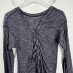Lululemon Laced With Intent Long Sleeve Heathered Black Grape Size 2 EUC L2152 Photo 9