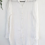 CP Shades White Button Down Cotton Shirtdress Sz S Photo 0