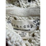 Tea & Cup Cream Crochet Short Sleeve Short Cardigan Bolero Jacket Shrug Top Sz M Photo 2