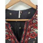 Free People Free‎ People Song For You Embroidered Romper Short Sleeve v-neck Aztec Medium Photo 2