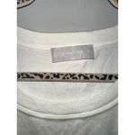 Tandem Made in Italy 100% Cotton Short Sleeve Women's Ivory T Shirt EUC‎ Sz L Size L Photo 2