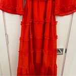 Alexis X Target Angel Sleeve Tiered Ruffle Midi Dress Size Medium Photo 7