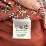 Sea New York Fernanda Tile Print Flutter Sleeve Pintucked Mini Dress Size Large Red Photo 9