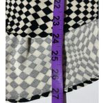 ZARA  Black White Geometric Print Long Sleeve Button Down Shirt size Medium Photo 7