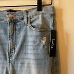 Lulus Lulu’s High Waist Light Wash Distressed Ankle Skinny Jeans Size 27 Photo 2