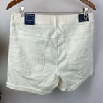 American Eagle Ivory High Rise Denim Bermuda Shorts 14 NEW Photo 2
