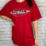 Harley Davidson Red Graphic T-Shirt Photo 0