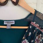 Chelsea28  dress NWT green‎ floral pleaded large Photo 3