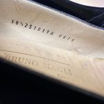 Bruno Magli‎ Mina Bow Leather Ballet Flat M Line 38 1/2 8.5 Black Navy Photo 6