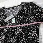 Karl Lagerfeld  Black and White Floral Blouse NWOT Photo 7