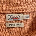 Faherty Muir Dip Dye Sweater Organic Cotton Ombre Size S Orange White Beige Photo 4