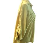 Unlisted Women’s blouse yellow size medium button up Photo 9