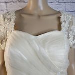 NWT Elegant IZIDRESS Cream Beaded Evening Gown/Bridal/Wedding Dress Photo 6