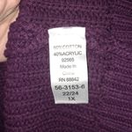 Woman Within  Purple Knit Scoop Neck Sweater Size 1X‎ Photo 3